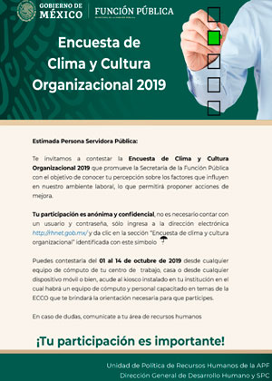 Encuesta de clima y cultura organizacional 2019