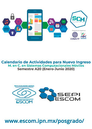 Calendario de actividades para nuevo ingreso